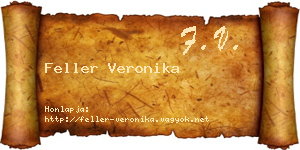 Feller Veronika névjegykártya